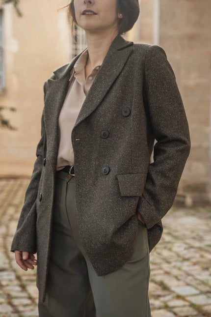 Heather Khaki Peaky Jacket