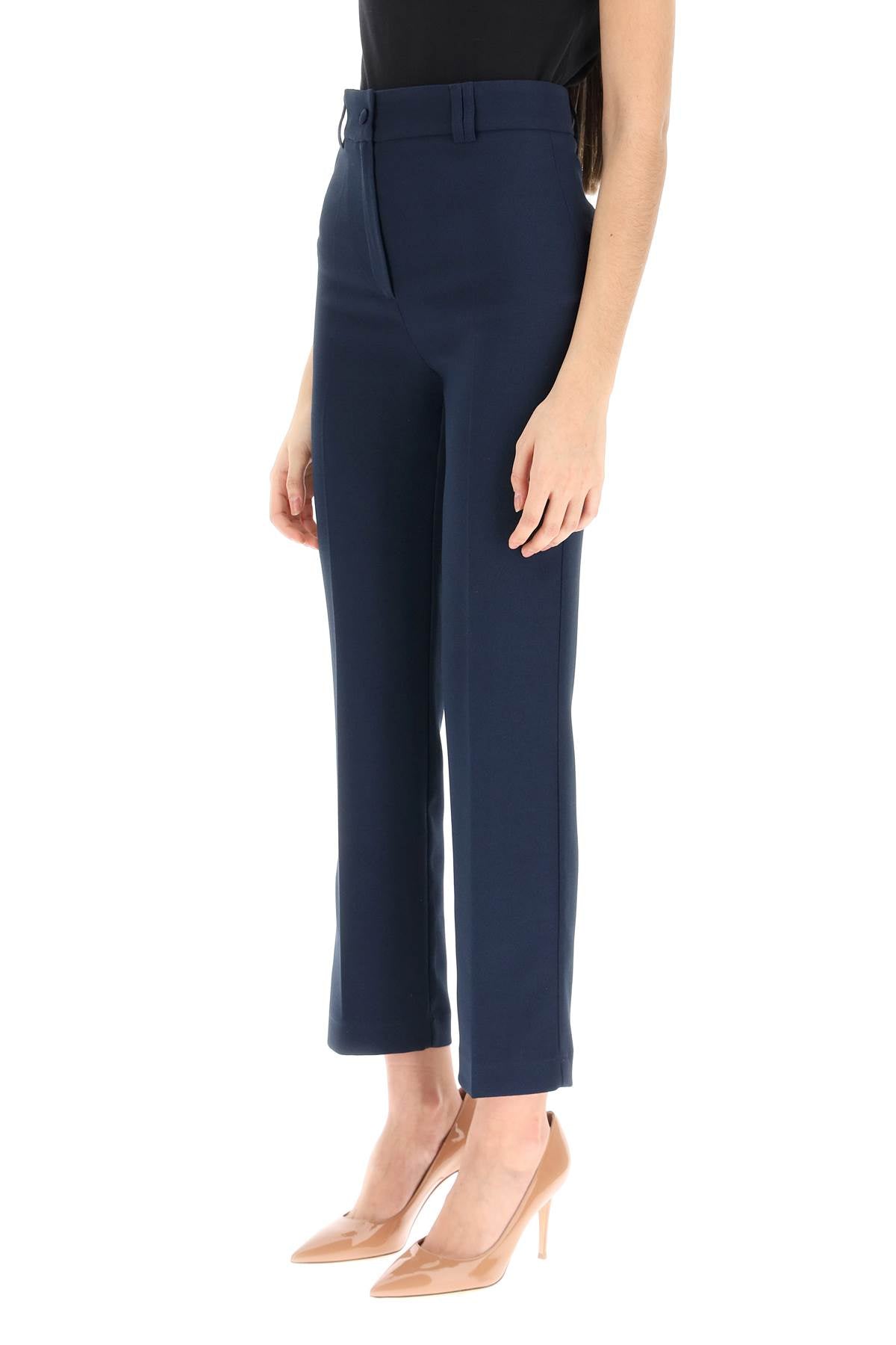 Hebe studio 'loulou' cady trousers - Blue-clothing-Hebe Studio-Urbanheer