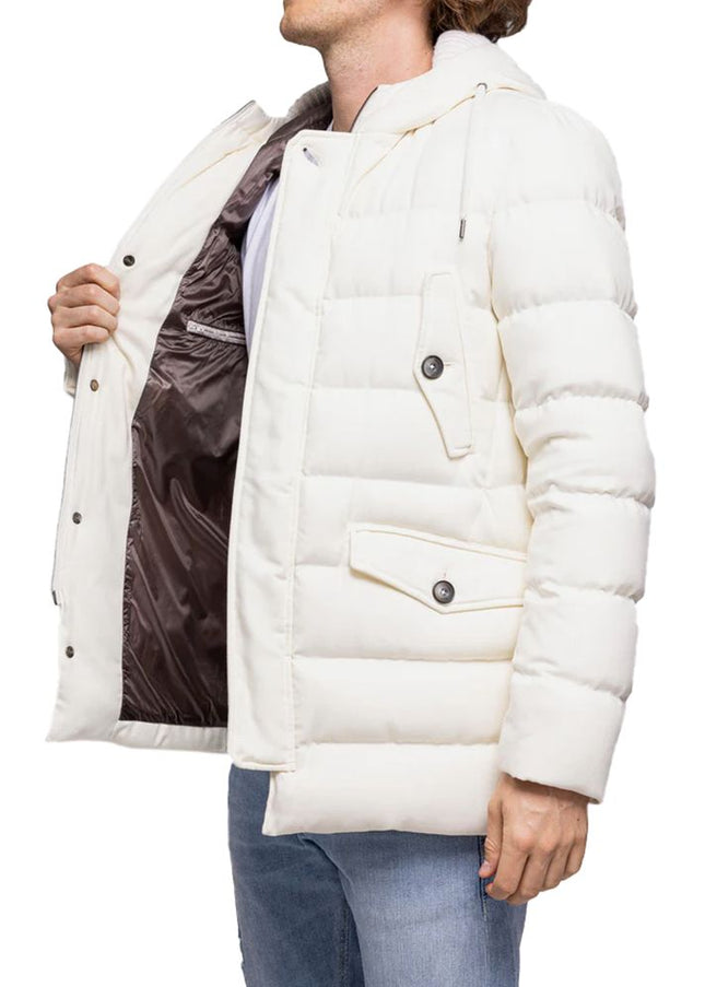 Herno White Viscose Jacket