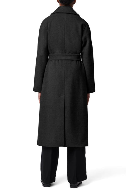 Herringbone Coat Black