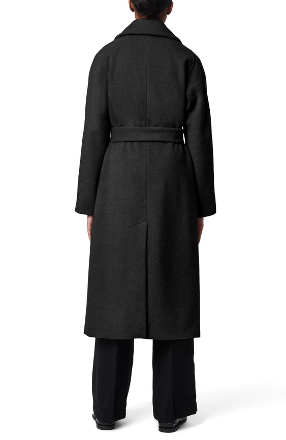 Herringbone Coat Black