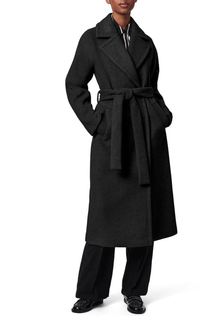 Herringbone Coat Black