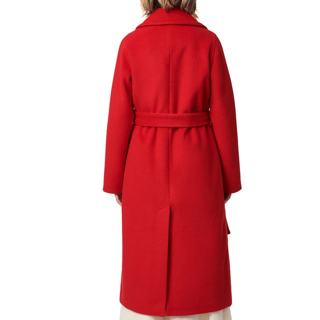 Herringbone Coat Red