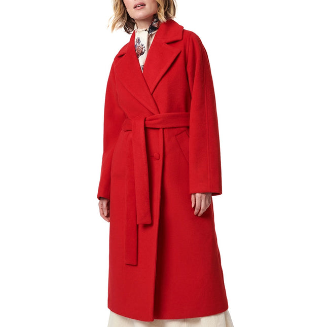 Herringbone Coat Red