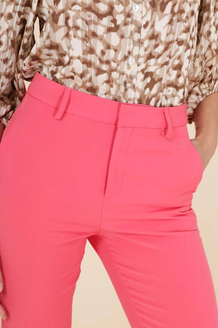 High Waist Elephant Leg Pants Fuchsia