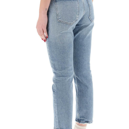 High-Waisted Straight Cropped Jeans In The