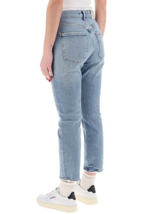 High-Waisted Straight Cropped Jeans In The