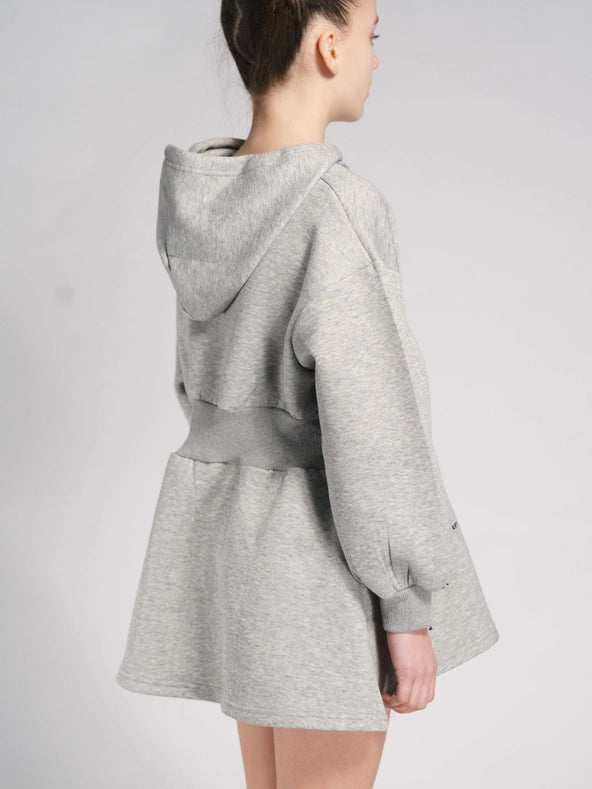 Hoj AW22 Hooded Jumper Dress Grey