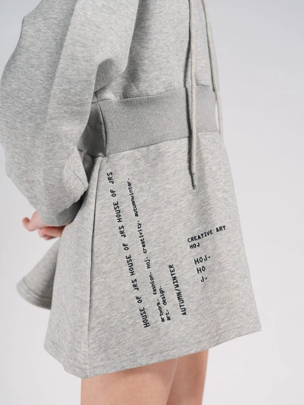 Hoj AW22 Hooded Jumper Dress Grey