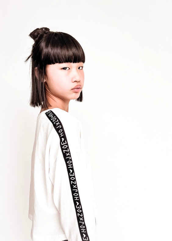 Hoj X Zoe Capsule Collection Cropped White Top