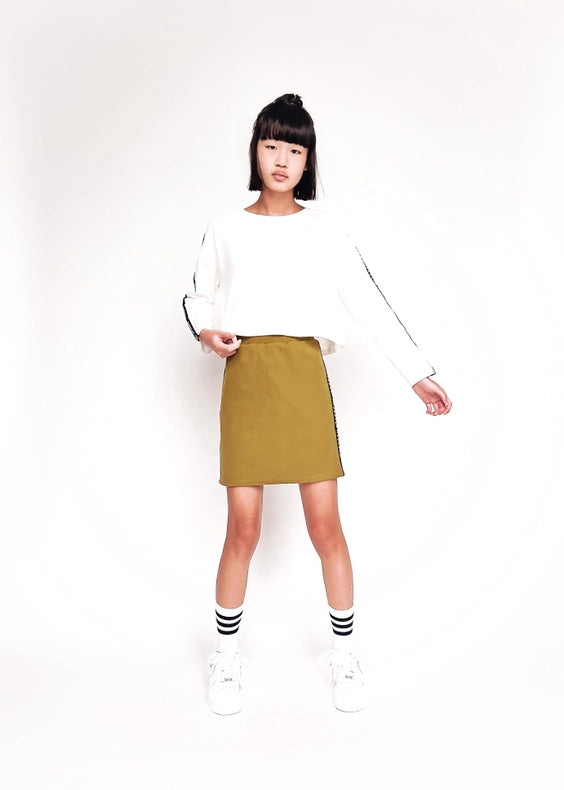 Hoj X Zoe Capsule Collection Cropped White Top