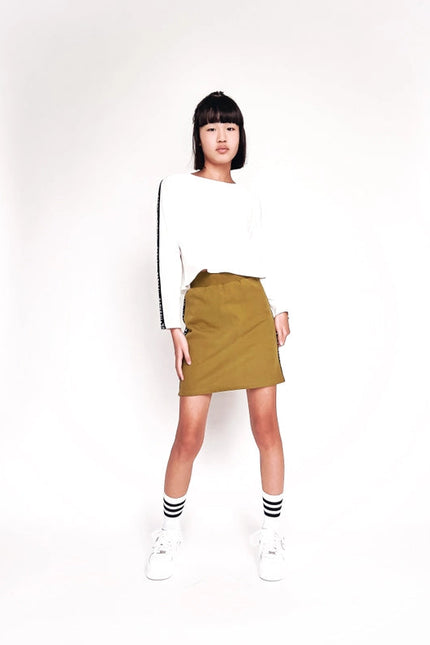 Hoj X Zoe Capsule Collection Cropped White Top