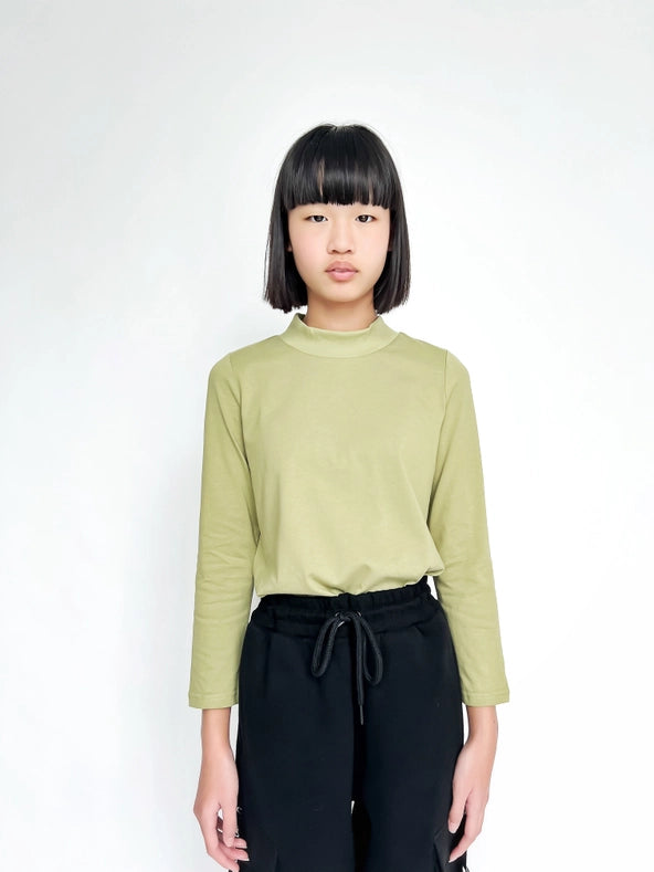 Hoj X Zoe Capsule Collection Green High Neck Top