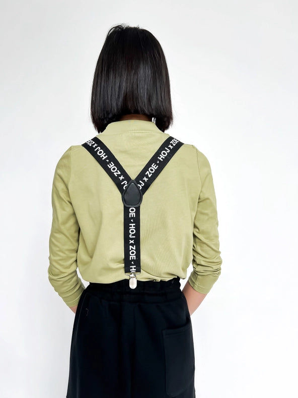 Hoj X Zoe Capsule Collection Green High Neck Top