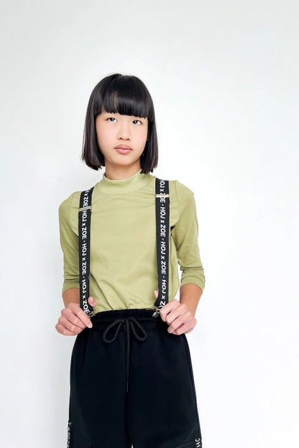 Hoj X Zoe Capsule Collection Green High Neck Top