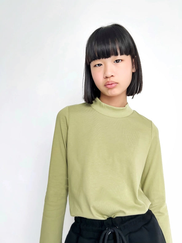 Hoj X Zoe Capsule Collection Green High Neck Top