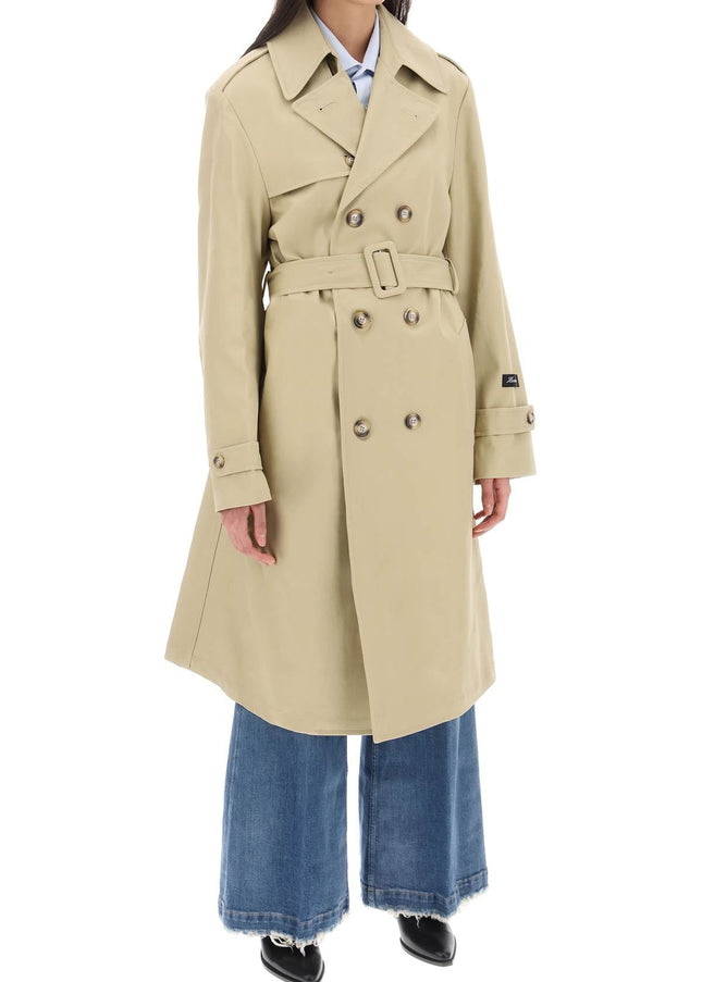 Homme Girls cotton double-breasted trench coat