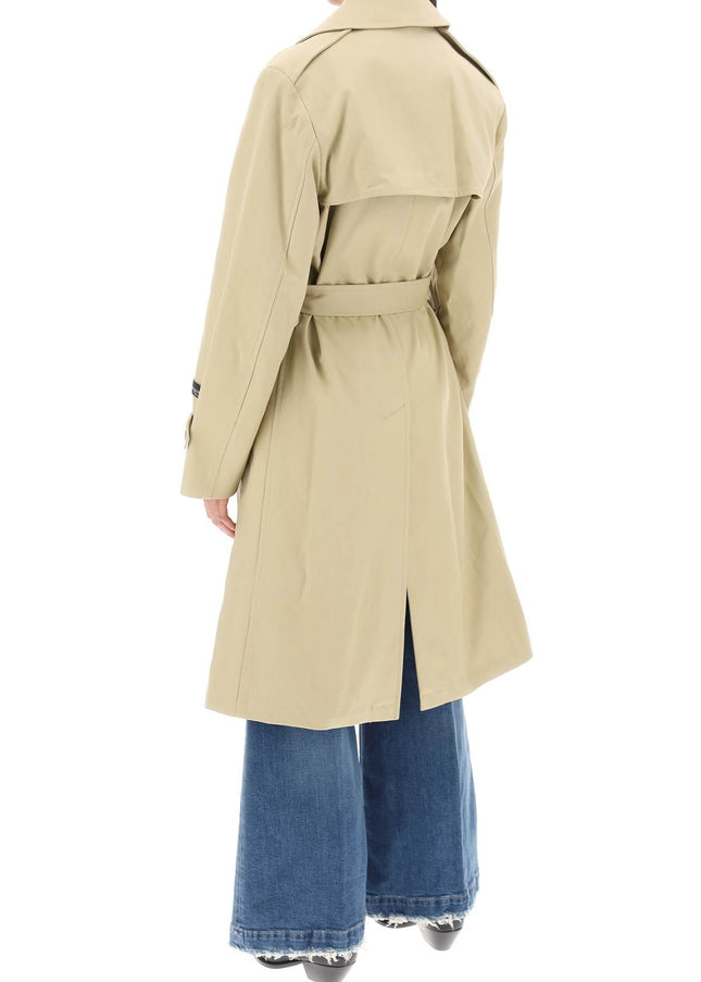 Homme Girls cotton double-breasted trench coat