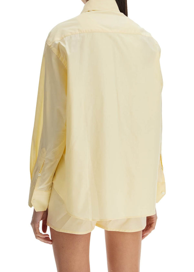 Homme Girls pale yellow cotton 70's style women's shirt