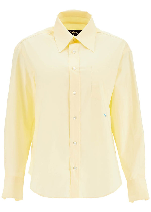 Homme Girls pale yellow cotton 70's style women's shirt