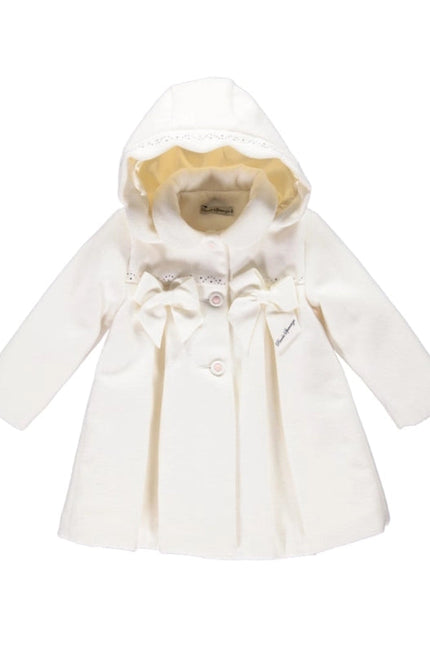 Hooded Jacket with Bows PEARL