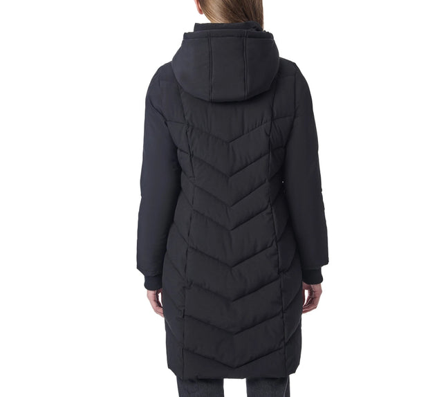 Hooded Walker Puffer Black