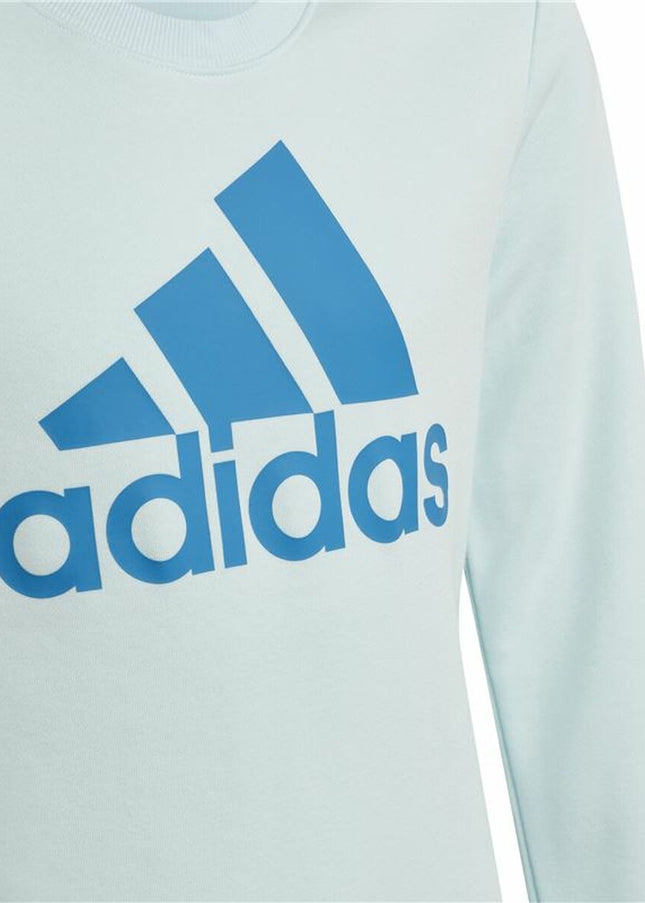 Hoodless Sweatshirt for Girls Adidas Essentials Light Blue-Toys | Fancy Dress > Babies and Children > Clothes and Footwear for Children-Adidas-Urbanheer