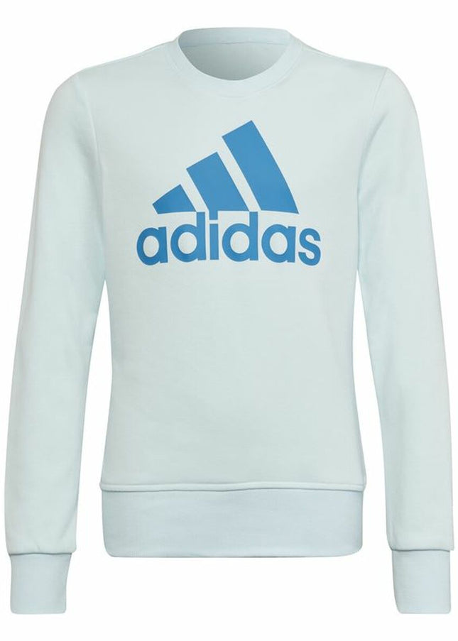 Hoodless Sweatshirt for Girls Adidas Essentials Light Blue-Toys | Fancy Dress > Babies and Children > Clothes and Footwear for Children-Adidas-Urbanheer