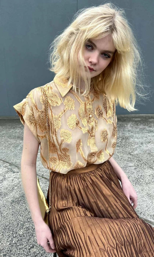 Hoss Mistique Shirt - Caramel Gold Leaf-Shirt-HOSS-Urbanheer