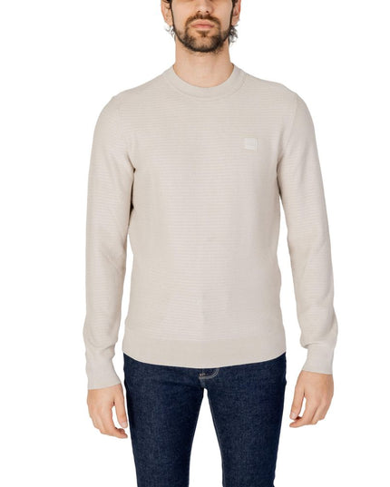 Hugo Boss Beige Cotton T-Shirt