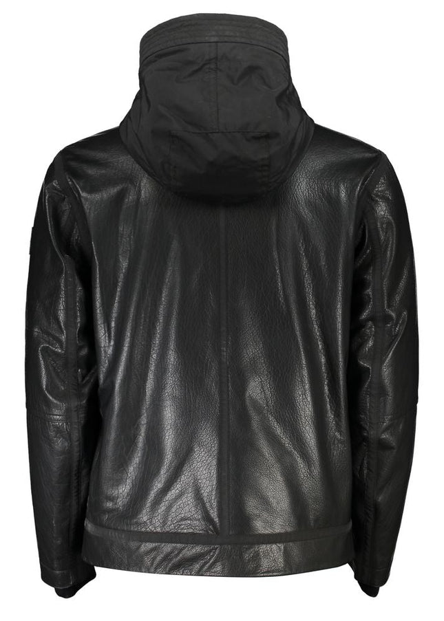 Hugo Boss Black Leather Men Jacket