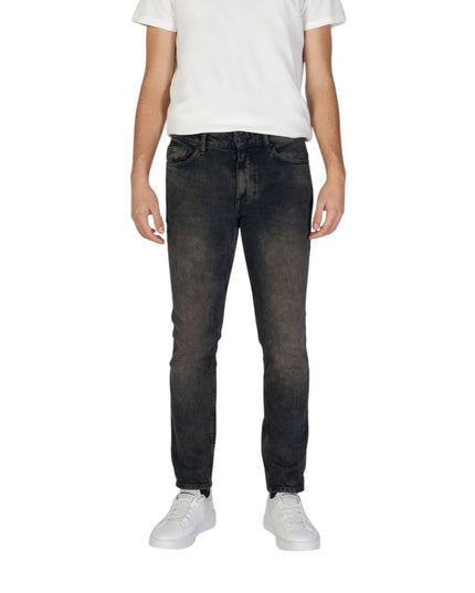 Hugo Boss Blue Cotton Jeans & Pant