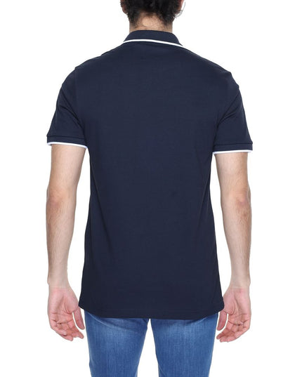 Hugo Boss Blue Cotton Polo Shirt