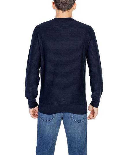 Hugo Boss Blue Cotton Sweater