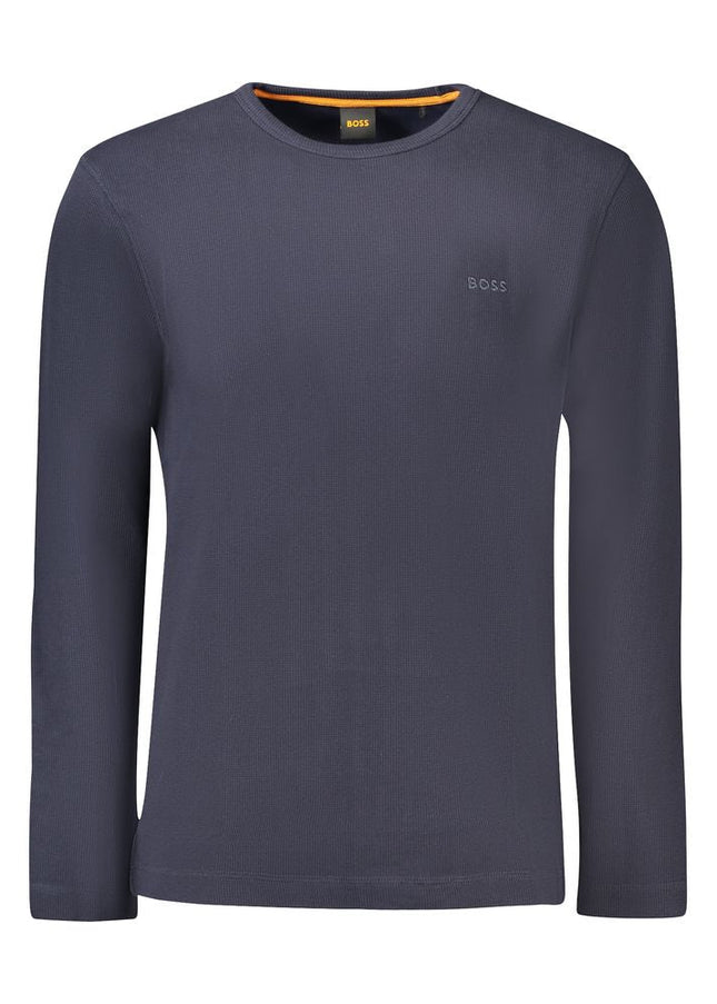 Hugo Boss Blue Cotton Sweater