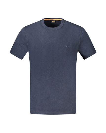 Hugo Boss Blue Cotton T-Shirt