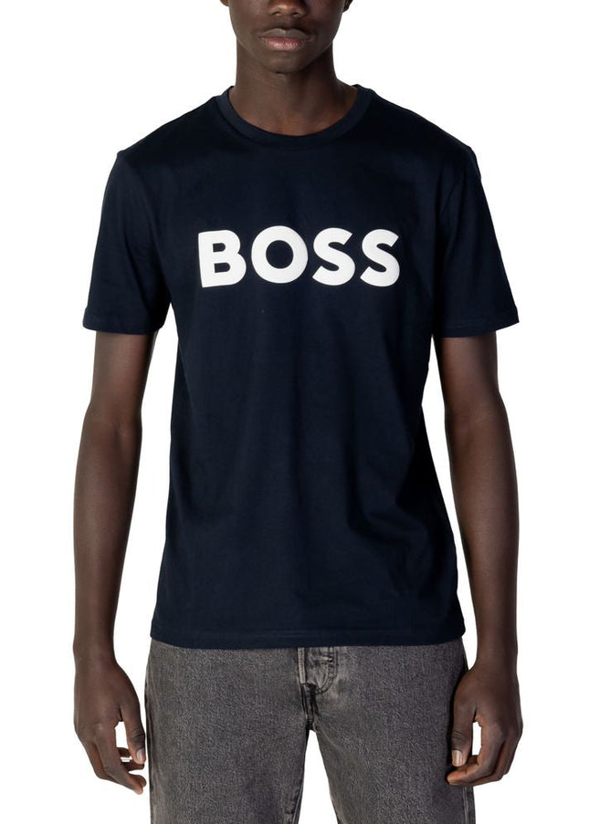 Hugo Boss Blue Cotton T-Shirt