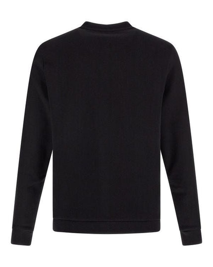 Hugo Boss Elegant Black Cotton Round Neck Sweatshirt