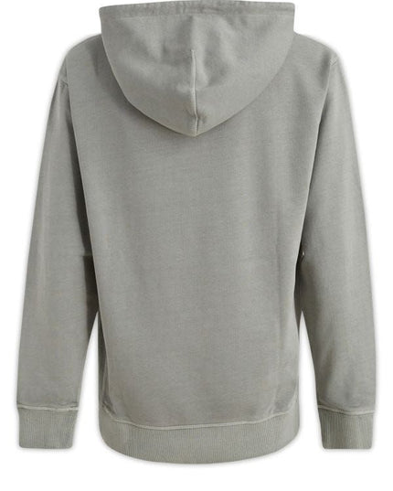 Hugo Boss Elegant Grey Cotton Hooded Sweatshirt