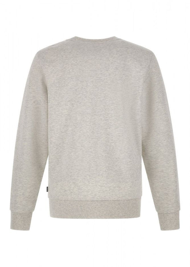 Hugo Boss Elegant Grey Round Neck Cotton Sweatshirt