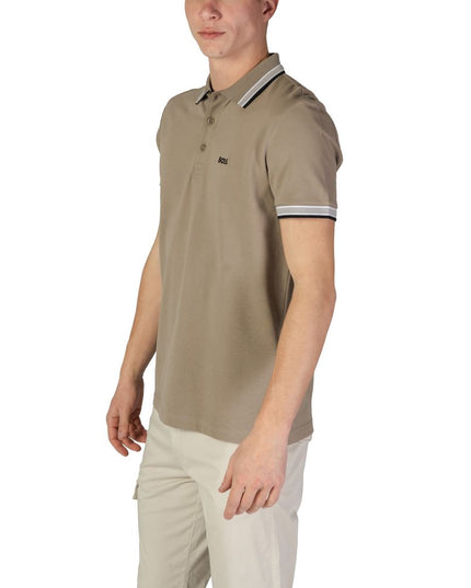 Hugo Boss Gray Cotton Polo Shirt