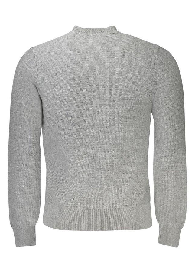 Hugo Boss Gray Cotton Sweater