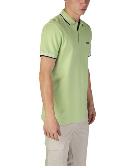 Hugo Boss Green Cotton Polo Shirt