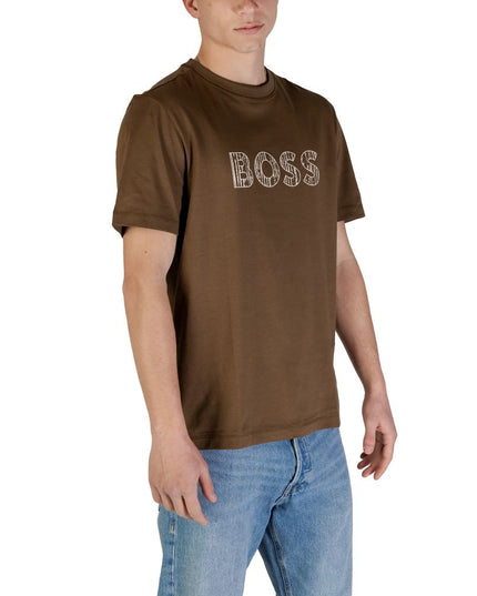 Hugo Boss Green Cotton T-Shirt