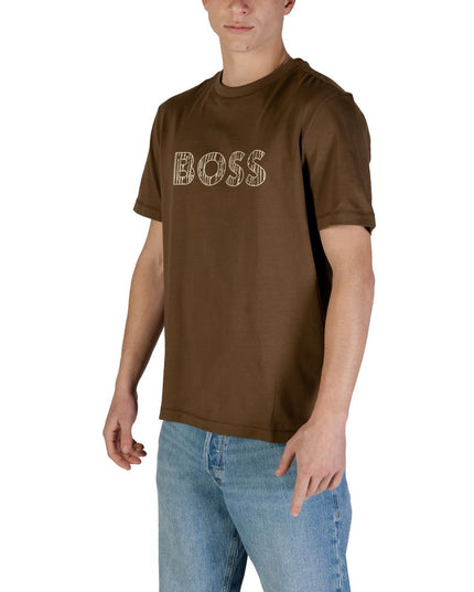 Hugo Boss Green Cotton T-Shirt