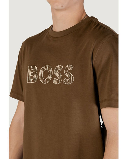 Hugo Boss Green Cotton T-Shirt