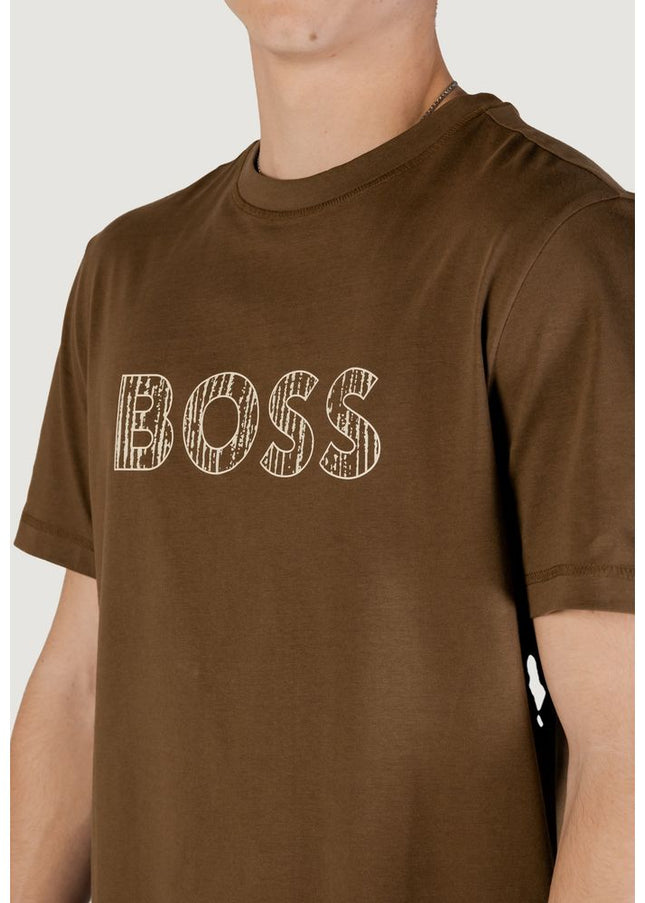 Hugo Boss Green Cotton T-Shirt