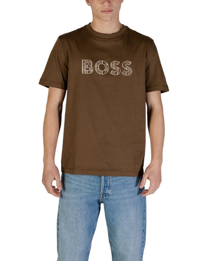 Hugo Boss Green Cotton T-Shirt