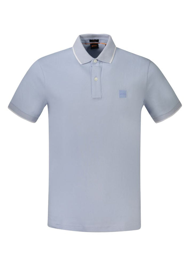 Hugo Boss Light Blue Cotton Polo Shirt