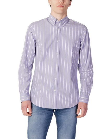 Hugo Boss Purple Cotton Shirt